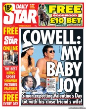 Daily Star (UK) Newspaper Front Page for 1 August 2013