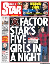 Daily Star (UK) Newspaper Front Page for 20 October 2011