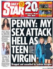 Daily Star (UK) Newspaper Front Page for 20 October 2017