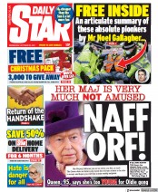 Daily Star (UK) Newspaper Front Page for 20 October 2021