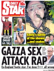 Daily Star (UK) Newspaper Front Page for 20 November 2018