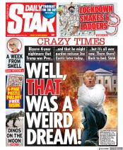 Daily Star (UK) Newspaper Front Page for 20 January 2021