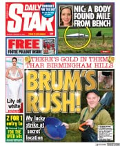 Daily Star (UK) Newspaper Front Page for 20 February 2023