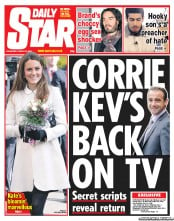 Daily Star (UK) Newspaper Front Page for 20 March 2013