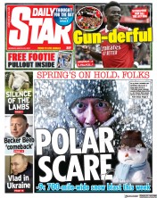Daily Star (UK) Newspaper Front Page for 20 March 2023