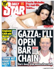 Daily Star (UK) Newspaper Front Page for 20 May 2014