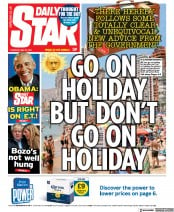 Daily Star (UK) Newspaper Front Page for 20 May 2021