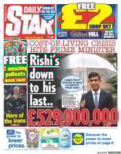 Daily Star front page for 20 May 2023