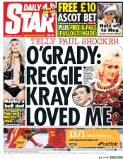 Daily Star (UK) Newspaper Front Page for 20 June 2018