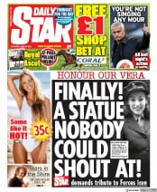 Daily Star (UK) Newspaper Front Page for 20 June 2020
