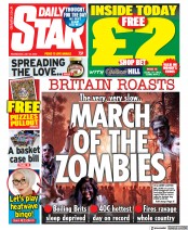 Daily Star (UK) Newspaper Front Page for 20 July 2022