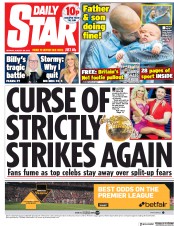 Daily Star (UK) Newspaper Front Page for 20 August 2018