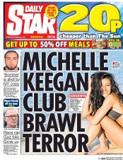 Daily Star (UK) Newspaper Front Page for 20 September 2016