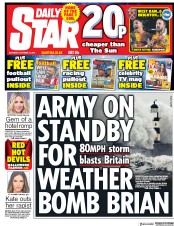 Daily Star (UK) Newspaper Front Page for 21 October 2017