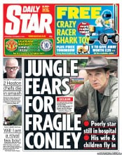 Daily Star (UK) Newspaper Front Page for 21 November 2012