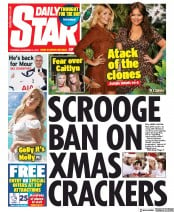 Daily Star (UK) Newspaper Front Page for 21 November 2019