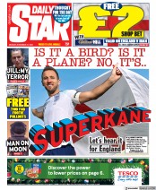 Daily Star (UK) Newspaper Front Page for 21 November 2022