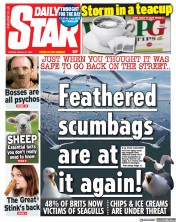 Daily Star (UK) Newspaper Front Page for 21 March 2023