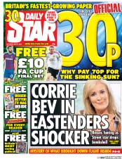 Daily Star (UK) Newspaper Front Page for 21 May 2016