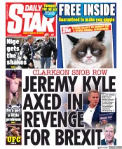 Daily Star (UK) Newspaper Front Page for 21 May 2019
