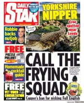 Daily Star (UK) Newspaper Front Page for 21 May 2020