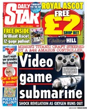 Daily Star (UK) Newspaper Front Page for 21 June 2023