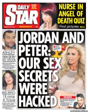 Daily Star (UK) Newspaper Front Page for 21 July 2011