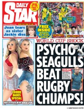 Daily Star (UK) Newspaper Front Page for 21 September 2015
