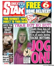 Daily Star (UK) Newspaper Front Page for 22 October 2020