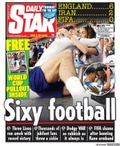 Daily Star front page for 22 November 2022
