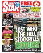 Daily Star (UK) Newspaper Front Page for 22 December 2020