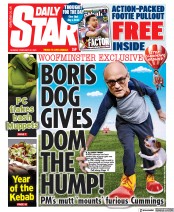 Daily Star (UK) Newspaper Front Page for 22 February 2021