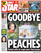 Daily Star (UK) Newspaper Front Page for 22 April 2014