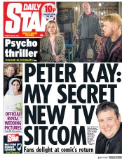 Daily Star (UK) Newspaper Front Page for 22 May 2018