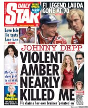 Daily Star (UK) Newspaper Front Page for 22 May 2019