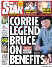 Daily Star (UK) Newspaper Front Page for 22 June 2015