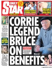 Daily Star Newspaper Front Page (UK) for 22 June 2015