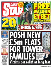 Daily Star (UK) Newspaper Front Page for 22 June 2017