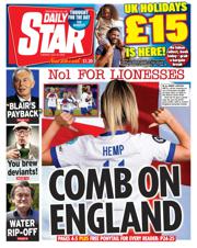 Daily Star front page for 22 July 2025