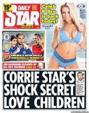 Daily Star (UK) Newspaper Front Page for 22 August 2013