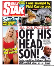 Daily Star (UK) Newspaper Front Page for 22 August 2019