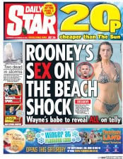 Daily Star (UK) Newspaper Front Page for 23 November 2016