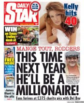 Daily Star (UK) Newspaper Front Page for 23 November 2019
