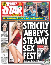 Daily Star Newspaper Front Page (UK) for 23 December 2013