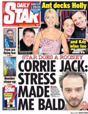 Daily Star (UK) Newspaper Front Page for 23 January 2019
