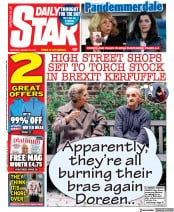 Daily Star (UK) Newspaper Front Page for 23 January 2021