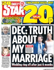 Daily Star (UK) Newspaper Front Page for 23 February 2016