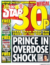 Daily Star (UK) Newspaper Front Page for 23 April 2016
