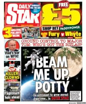 Daily Star (UK) Newspaper Front Page for 23 April 2022