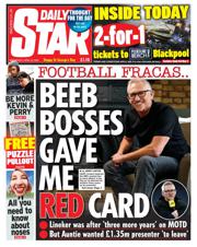 Daily Star front page for 23 April 2025